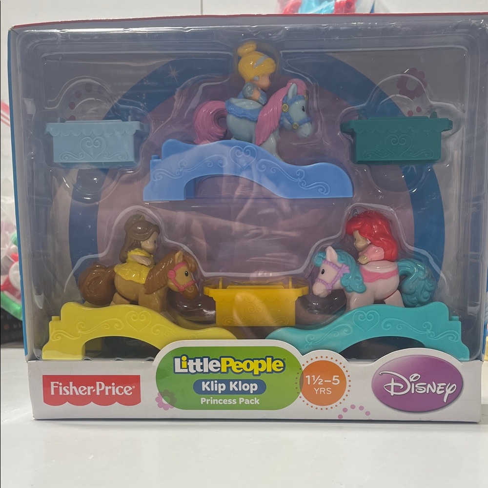 Fisher Price Little People Disney Klip Klop Princess Pack NEW!